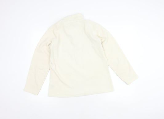 Regatta Women’s Ivory 1/4 Zip Fleece Sweatshirt Size 10