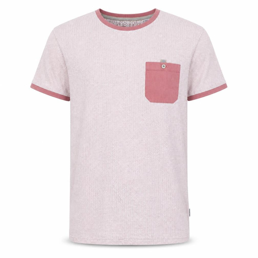 Mens UK Size M Ted Baker Pink  Cotton Blend T-Shirt