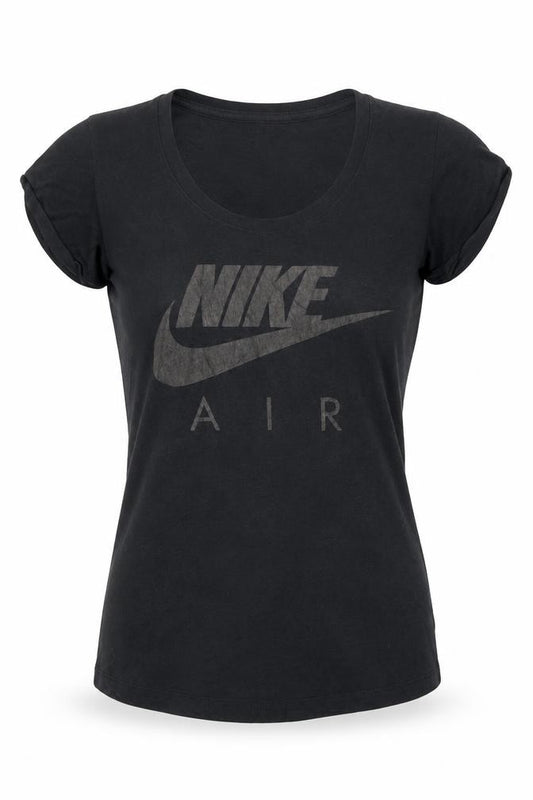 Womens UK Size XS Nike Black Polyester Blend T-Shirt