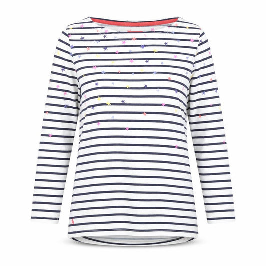 Womens UK Size 12 Joules Multicoloured Cotton T-Shirt