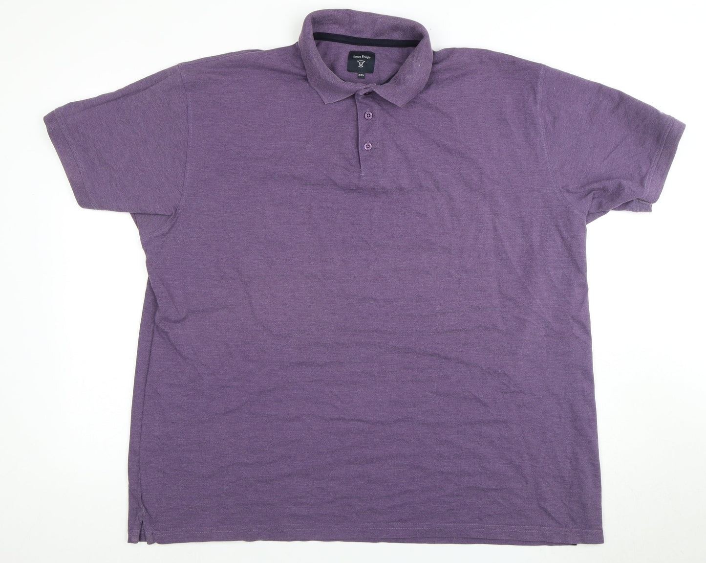 James Pringle Men's 2XL Purple Polo Shirt