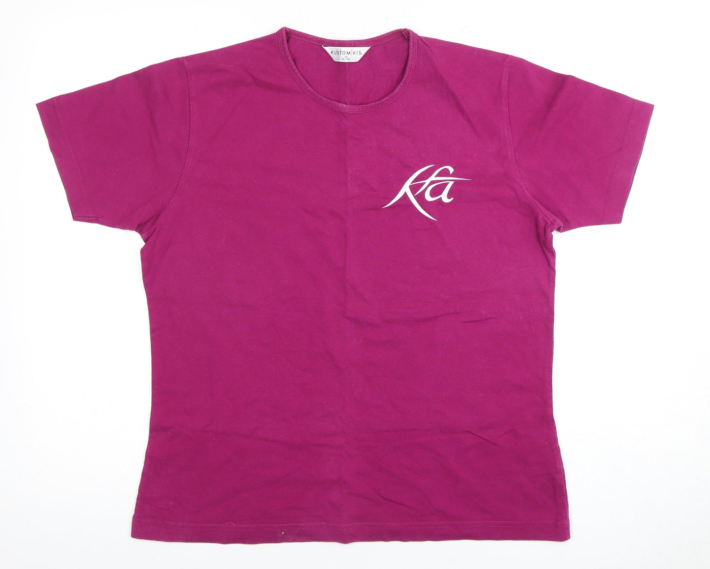 Kustom Kit Unisex Purple 14 T-Shirt, 100% Cotton Casual