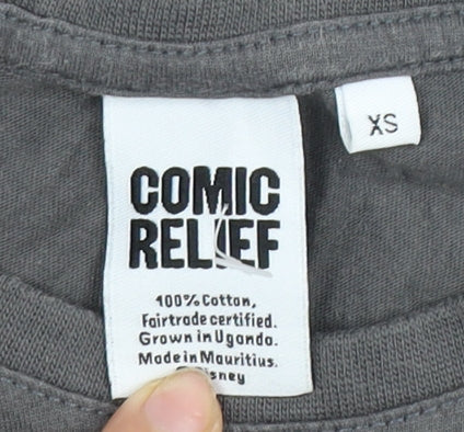 Comic Relief Disney Mickey Mouse Grey XS T-Shirt