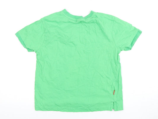 Slazenger Boys Green T-Shirt 9-10 Years Crew Neck Solid