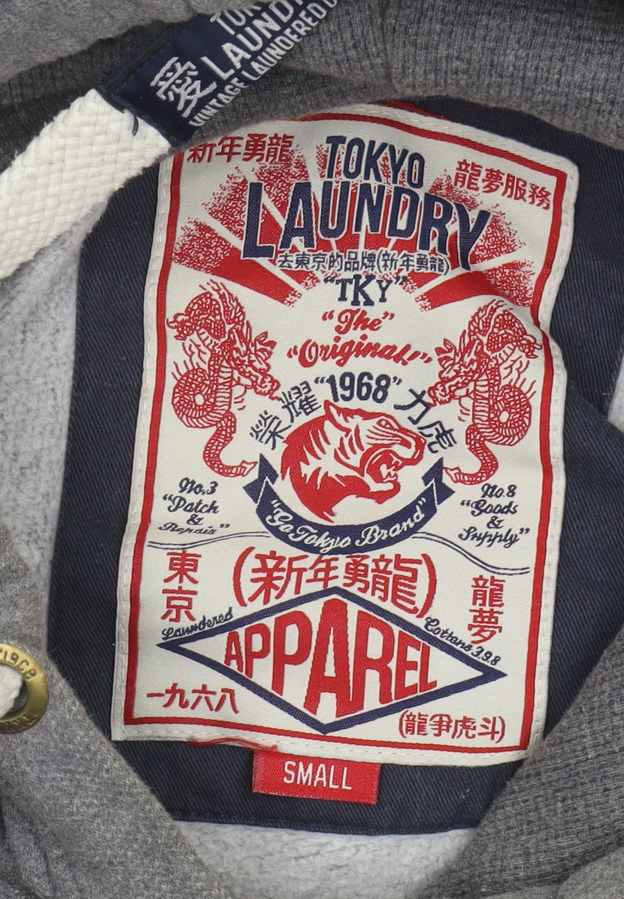 Tokyo Laundry Grey Men's Pullover Hoodie, Small
