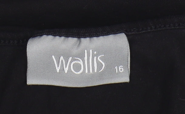 Wallis Black Camisole Tank Top, Women's Size 16