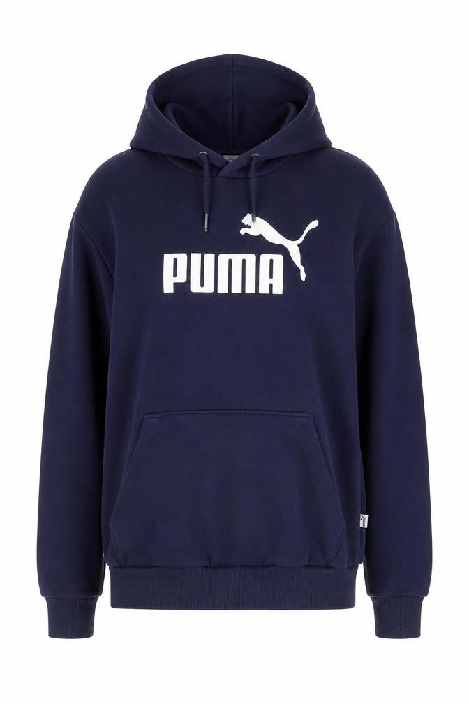 Unisex Adults UK M Regular PUMA Blue Pullover Hoodie