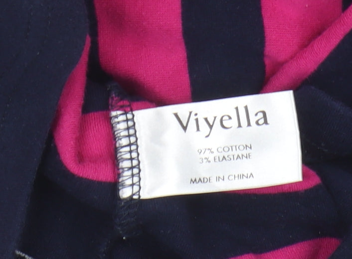 Viyella Women's Multicoloured Striped T-Shirt XL