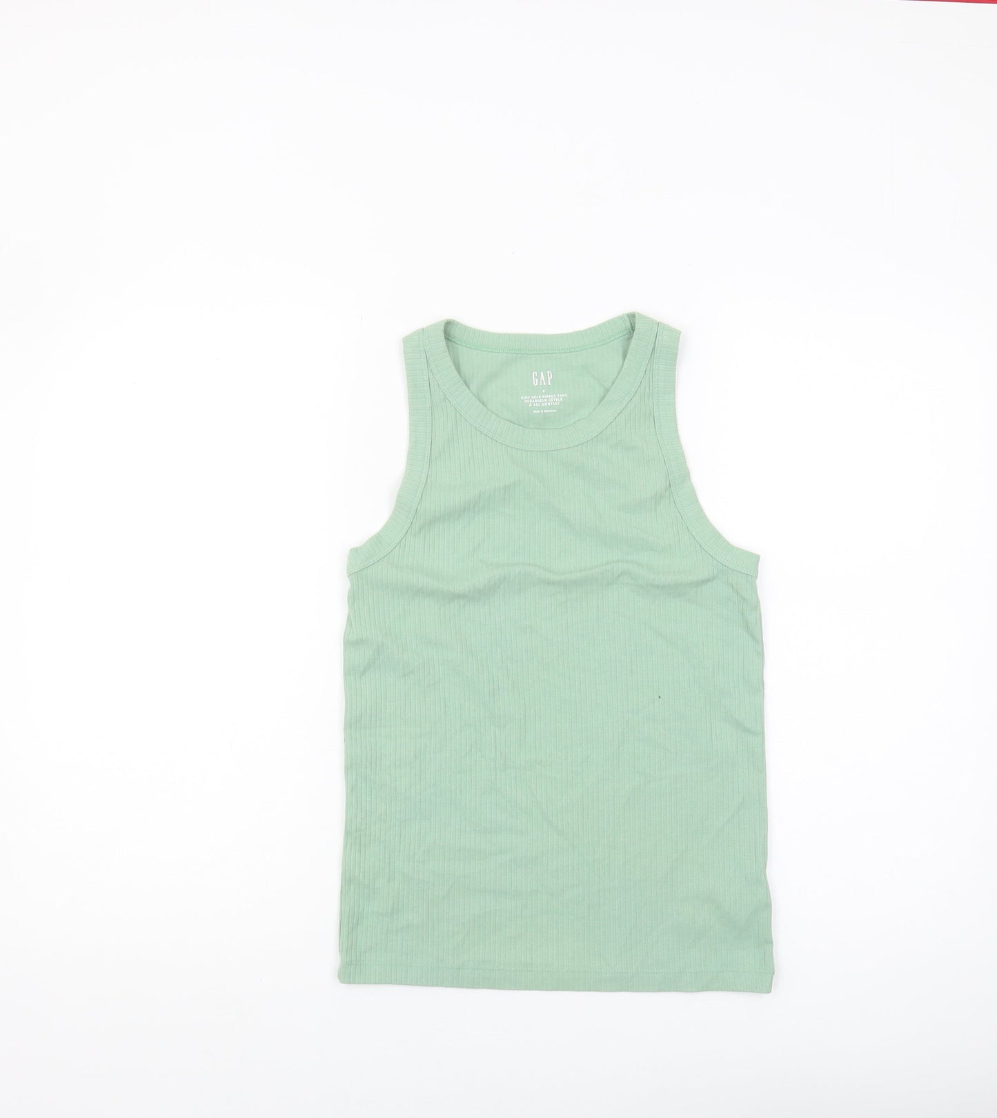 GAP Women's Green High Neck Tank Top, Size S