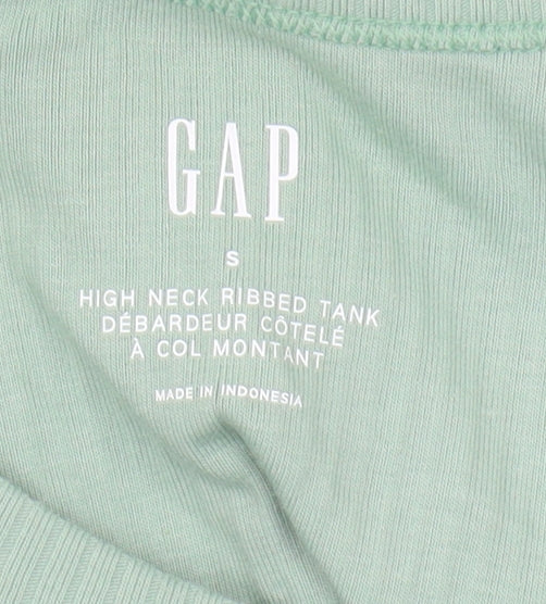 GAP Women's Green High Neck Tank Top, Size S