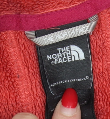 The North Face Women's Red Fleece Jacket, Size L, Casual Style