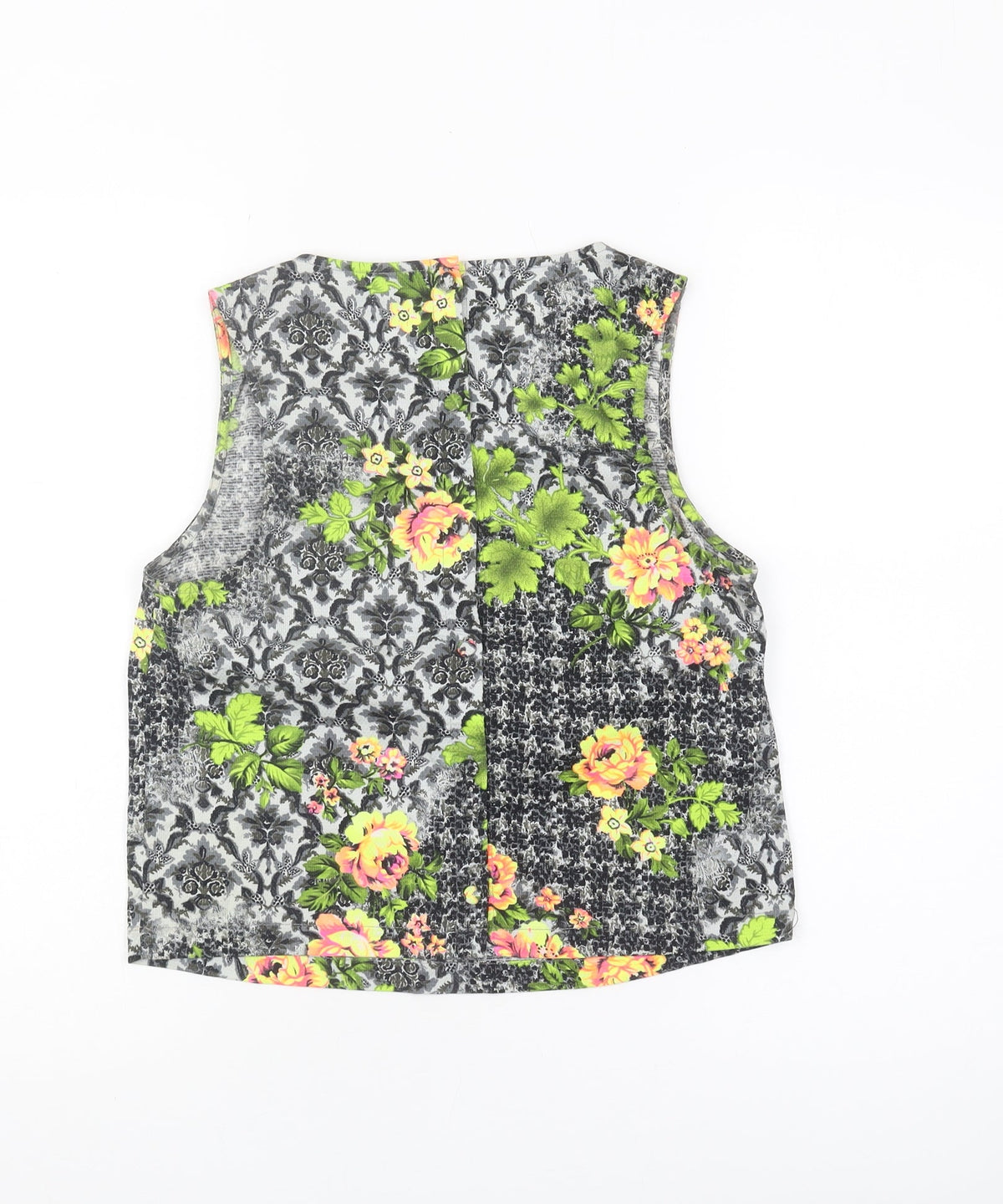 Topshop Women's Multicoloured Floral Tank Top Size 8