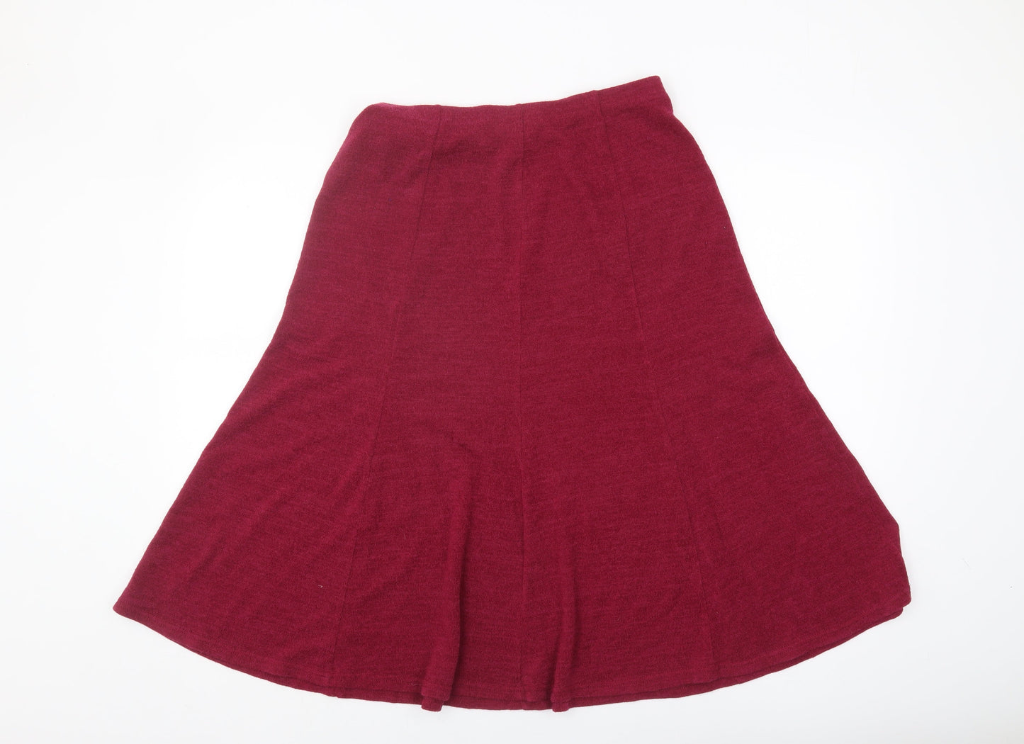 Anthology Women's Red A-Line Midi Skirt Size 14