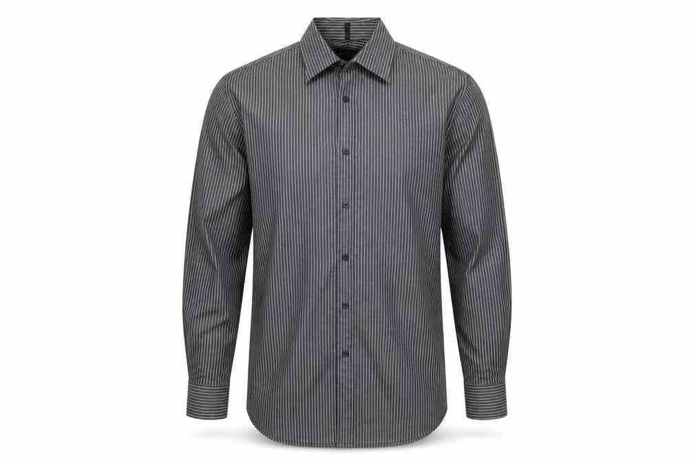 Redherring Men's Black Striped Button-Up Shirt 15