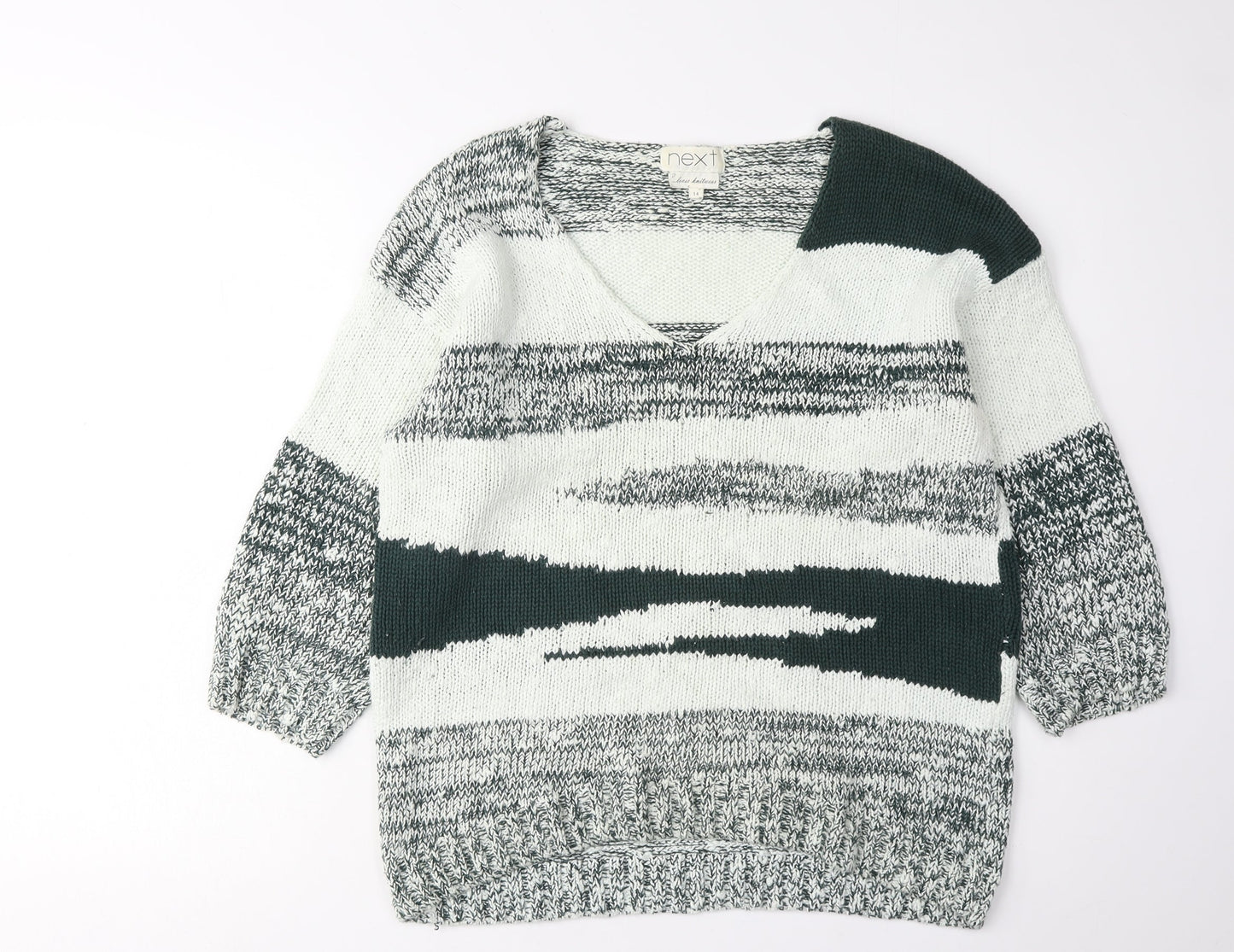 Next Women’s Multicoloured 3/4 Sleeve V-Neck Jumper