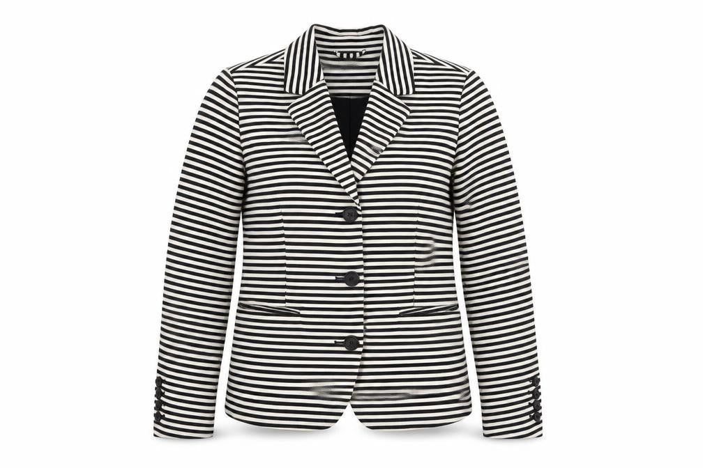 Kew 159 Women's Black Striped Blazer Size 10