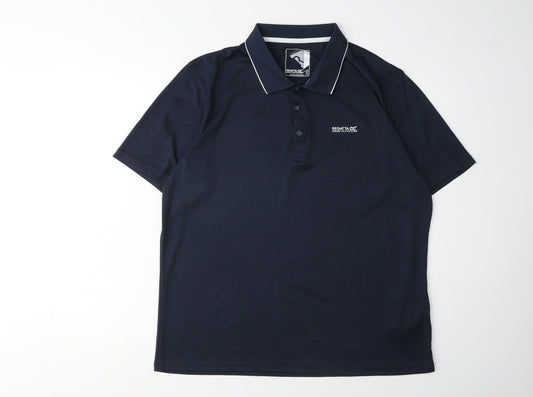 Regatta Men's Blue Polo Shirt, Size L, Activewear