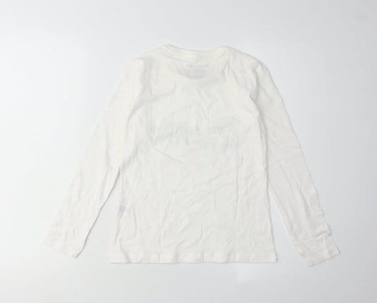 Friends Boys White Long Sleeve T-Shirt, Size 9-10Y, Graphic Print