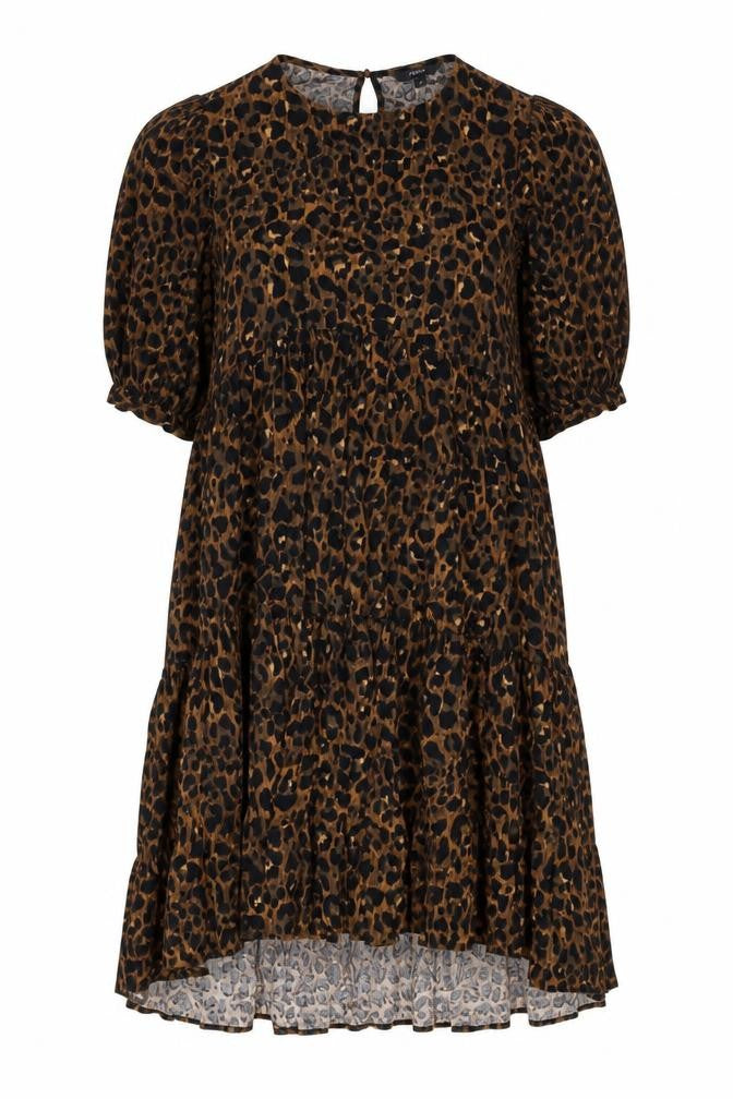 Next Women's Brown Animal Print Dress XS