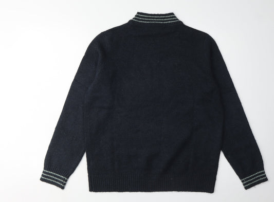 Weird Fish Women's Black Pullover Jumper Size 14