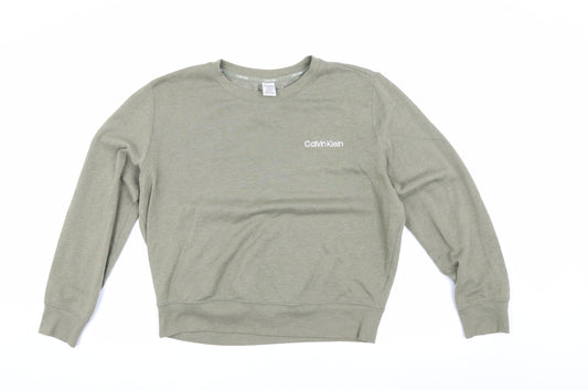 Calvin Klein Men's Green Pyjama Top M Long Sleeve
