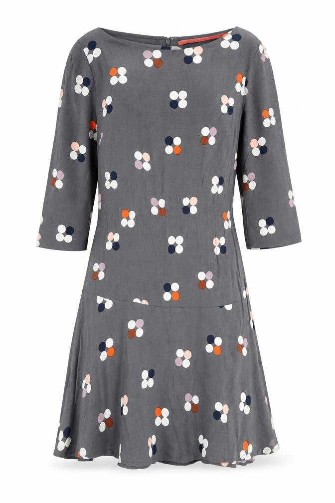 White Stuff Women's Grey Floral Dress Size 8
