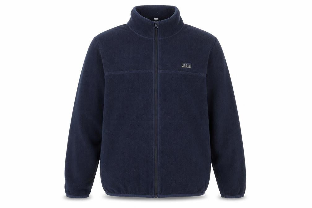 Jack & Jones Men's Blue Fleece Jacket - L, Casual Full Zip