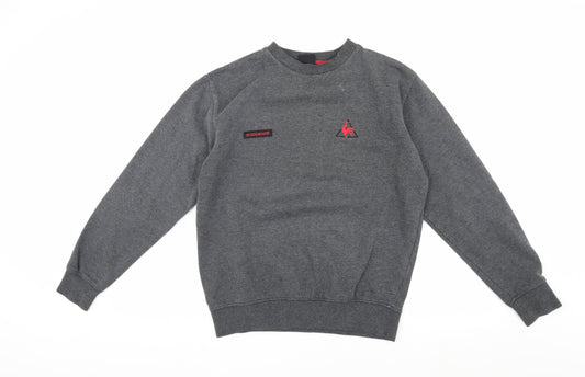 Le Coq Sportif Grey Men's Sweatshirt, Size S, Logo Accent