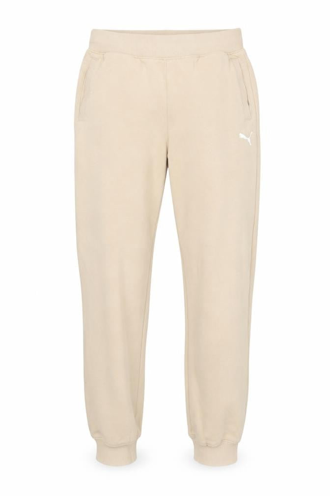 Front view of Puma Men's Beige Jogger Trousers S