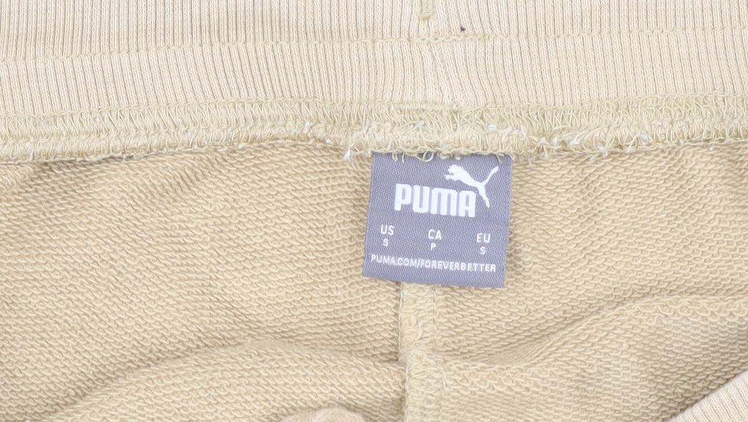 Puma Men's Beige Jogger Trousers S