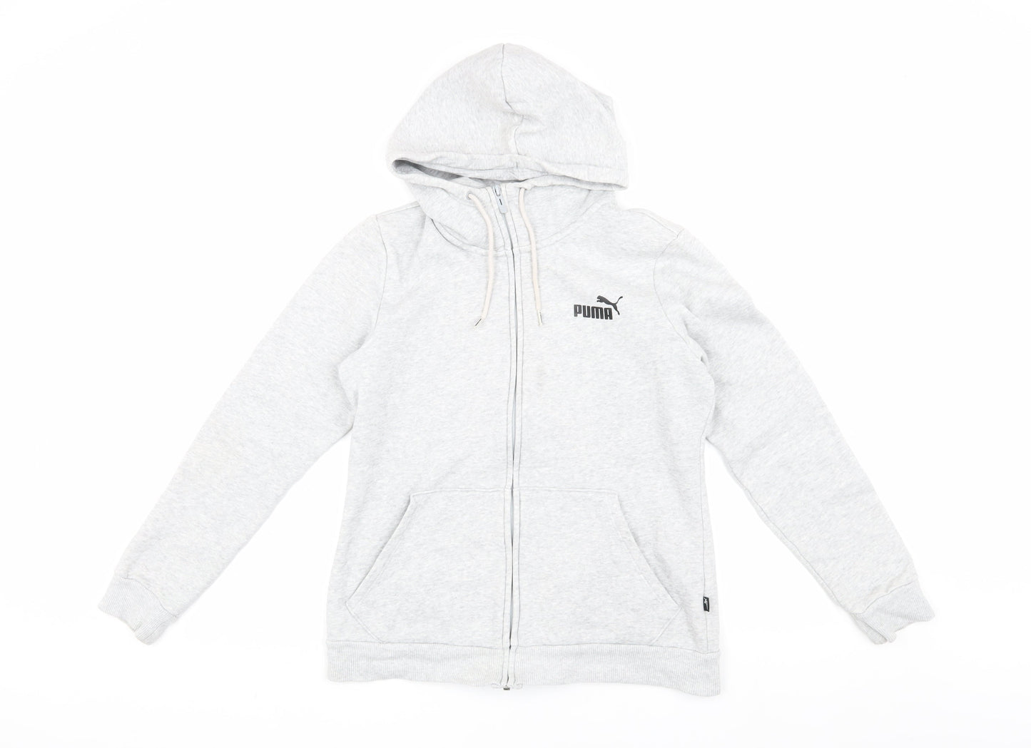 Puma Men's Grey Hooded Basic Jacket, Size S - New