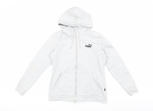 Puma Men's Grey Hooded Basic Jacket, Size S - New