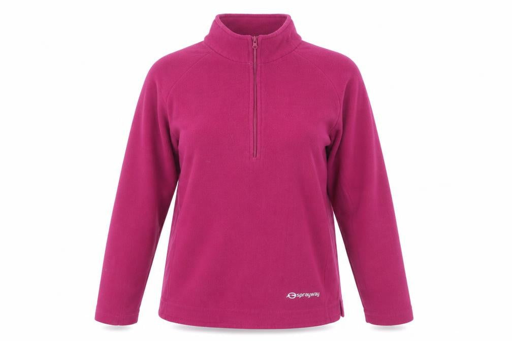 Womens UK S Regular Sprayway Pink Pullover Sweatshirt