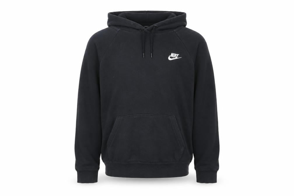 Mens UK M Regular Nike Black Pullover Hoodie