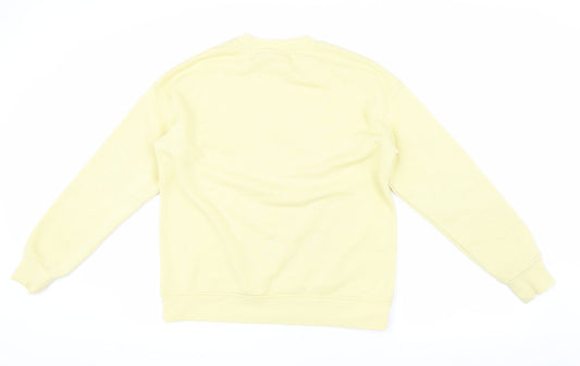 Unisex Adults UK XS Regular Looney Tunes Yellow Pullover Sweatshirt
