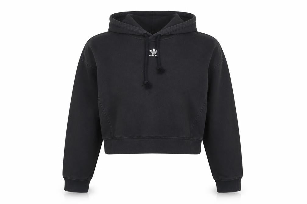 Womens UK 8 Regular adidas Black Pullover Hoodie