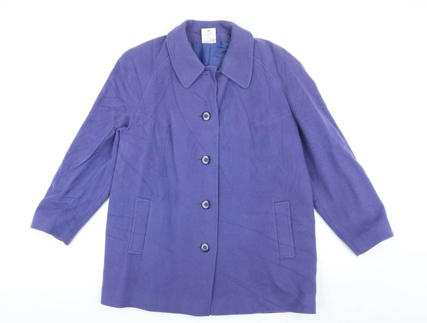 Eastex Women's Purple Wool Coat Size 14