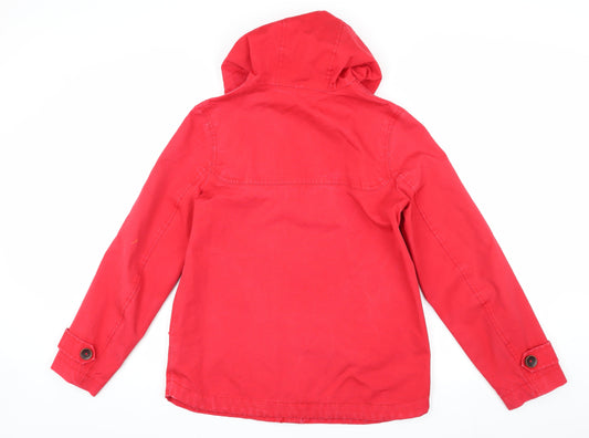 Joules Women's Red Hooded Jacket Size 8