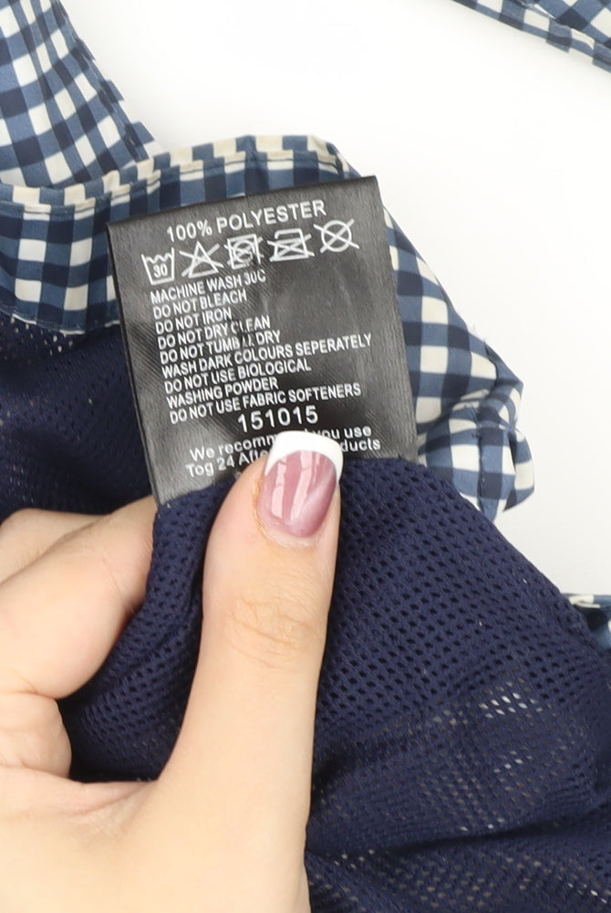 TOG TWENTY FOUR Women's Blue Checked Parka Size 12