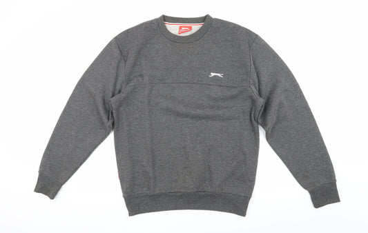 Slazenger Men's Grey Pullover Sweatshirt - Size S