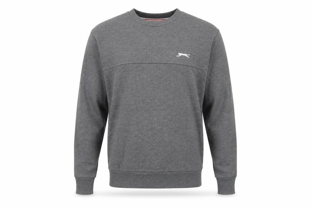 Mens UK S Regular Slazenger Grey Pullover Sweatshirt