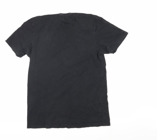 Adidas Men's Black Graphic Print T-Shirt M