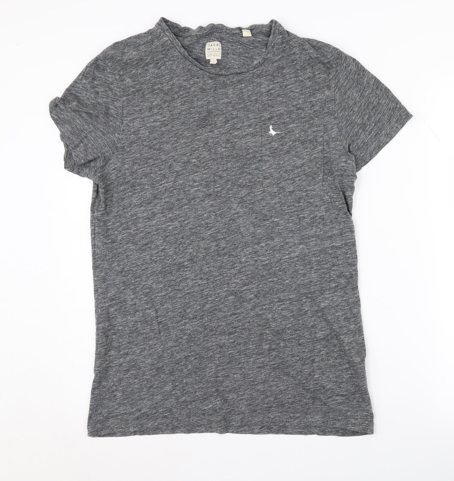 Jack Wills Men's Grey Crew Neck T-Shirt Size S