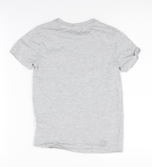 Next Boys' Grey T-Shirt, 8 Years, Short Sleeve, Cotton Blend