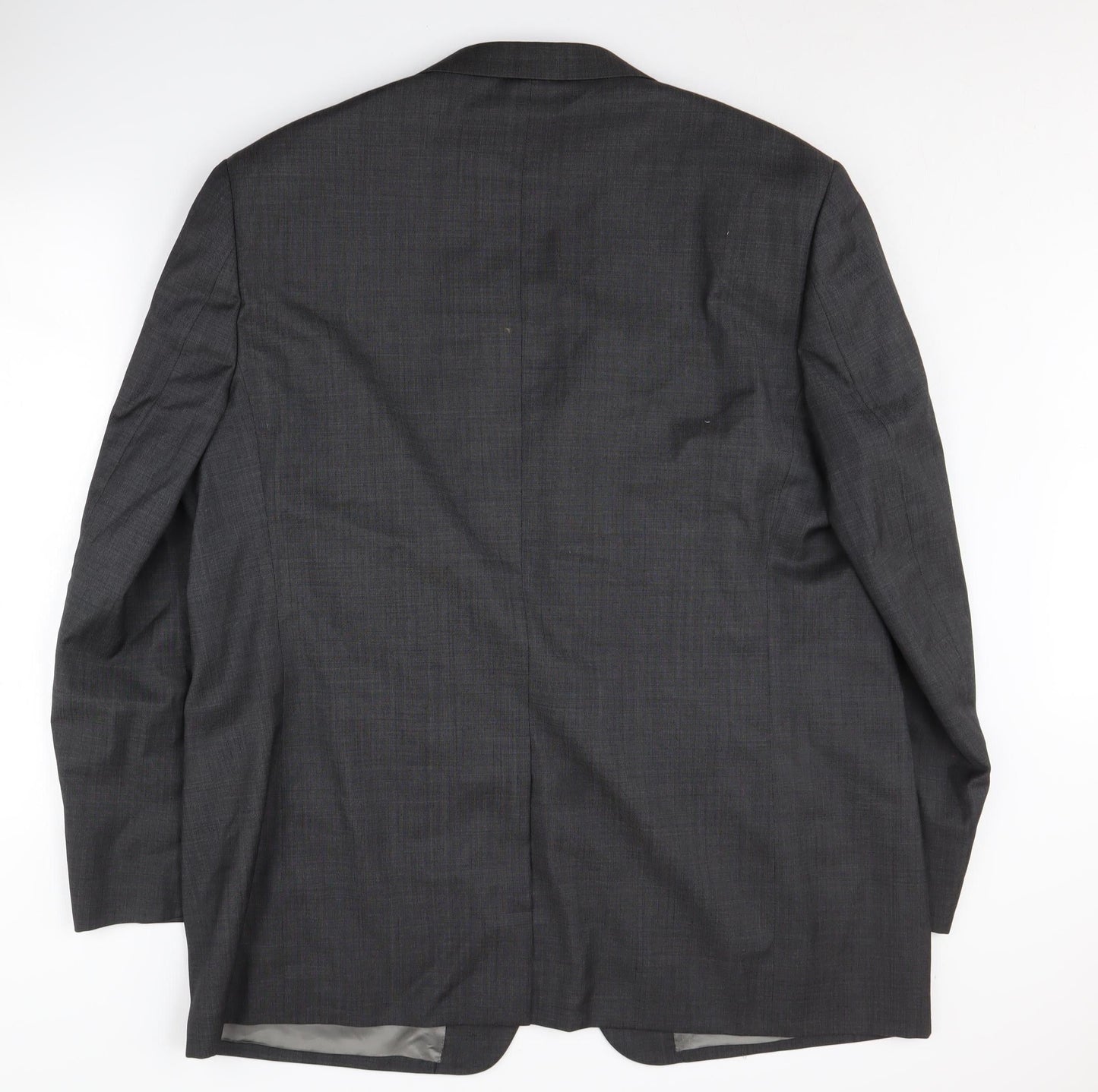 Marks and Spencer Men's Grey Blazer, Long Fit, Size 48