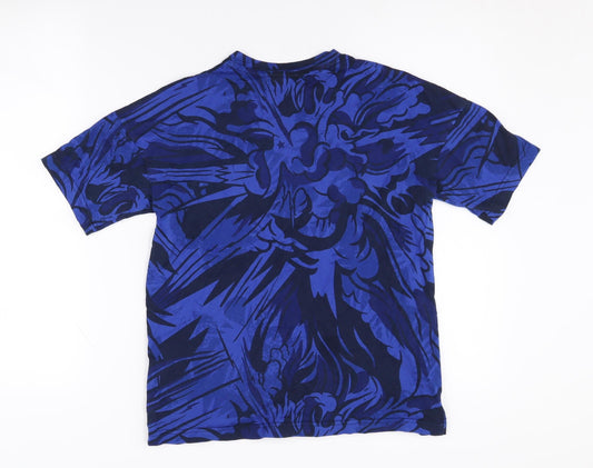Adidas Boys Blue Graphic Print T-Shirt Size 11-12 Years