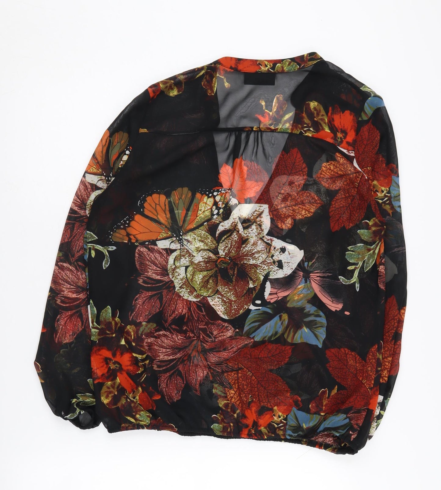 Wallis Women's Floral Multicoloured Wrap Blouse S