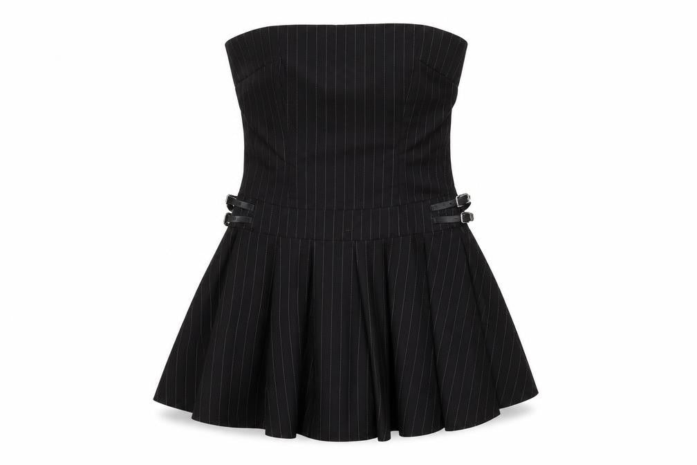 STR Women's Black Strapless Dress, Size 10, Party Style