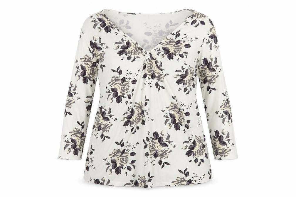Womens UK Size 16 Ann Harvey Multicoloured Cotton Blend Blouse