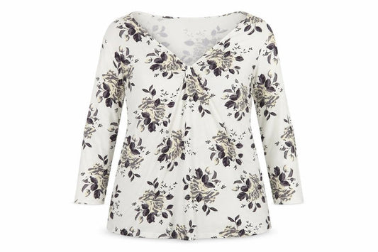 Womens UK Size 16 Ann Harvey Multicoloured Cotton Blend Blouse